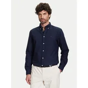 Tommy Hilfiger Srajca Solid Heritage MW0MW35774 Mornarsko modra Regular Fit