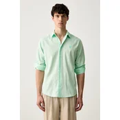 U.S. Polo Assn. safari srajca moška z lanom LINEN BLEND LS