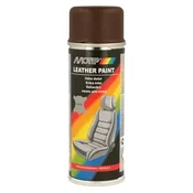 Barva za usnje v spreju 200ml LEATHER PAINT Motip - RAL 8017 čokoladno rjava