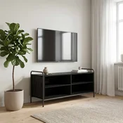 vidaXL TV omarica 140 x 39,5 x 50 cm Črni hrast Inženirski les
