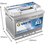 Akumulator VARTA Blue Dynamic 60Ah L+D43