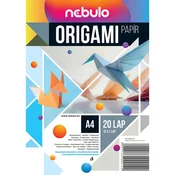 Nebulo: Origami listi velikosti A/4, 20 kosov