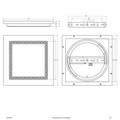 EVN ALQ LED plošča bela 15W 30x30cm 4.000K - Študija/pisarna - Sodobni - Plastika