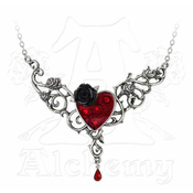 Ogrlica ALCHEMY GOTHIC - The Blood Rose Heart - P721