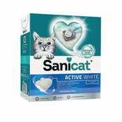 SANICAT grudvajući posip za mačke Active White - 10L