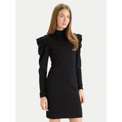 TWINSET Pletena obleka 252AT3010 Črna Slim Fit