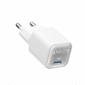 Polnilec ANKER NANO 3 (511) USB - C, 30W - Bela