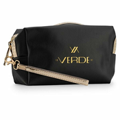 Verde crna Neseser cetvrtasti sa zlatnim paspulom 0237, 18×7×10 cm ( 16NSV0237B )