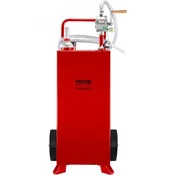 VEVOR Fuel Caddy 30 galonski rezervoar za gorivo 96x53x53 cm rdeč