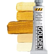 Golden Artist Colors Heavy Body Akrilna barva Transparent Yellow Iron Oxide 59 ml 1 kos
