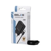 slomart omrežni polnilec 25W gan usb-c + usb-c kabel, črn