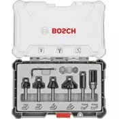 BOSCH komplet rezkarjev za obrobe in robove (6mm), 6-delni