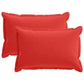Vidaxl Prevleka za blazino 2 kos HOUTEN Rdeča 30 x 50 cm Poliester