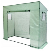 BOLZZ Baštenski plastenik za paradajz – zeleni, 200 × 77 × 168/146 cm 5507