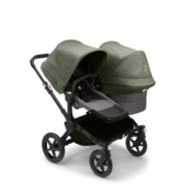 Bugaboo Donkey 5 Duo Black/Grey Melange - Forest Green