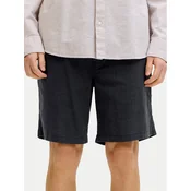 Jack & Jones Kratke hlače iz tkanine Jaiden 12293768 Črna Relaxed Fit