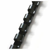Plastične hrbtne strani - 10 mm, črne, 100 kosov