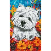 Pingo Ars Dijamantski mozaik Belo kuce, 20x30 cm