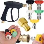Rosfix ROSFIX SET PIŠTOLA IN 5 ŠOB – NADOMESTNI DEL ZA VISOKOTLAČNI ČISTILNIK KÄRCHER HD/HDS | 300 BAR, M22, EASY!LOCK, (5000036493)