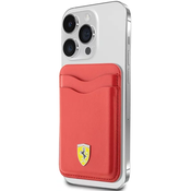 Ferrari Wallet Card Slot FEWCMRSIR red MagSafe Leather 2023 Collection (FEWCMRSIR)