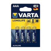 Varta 4103 - 4 kos Alkalna baterija LONGLIFE EXTRA AAA 1,5V