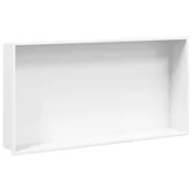Niša za tuš mat bijela 62x32x9 cm nehrdajuci celik