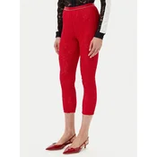 PINKO Hlače iz tkanine 105226 A2M5 Rdeča Slim Fit