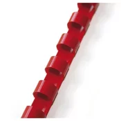 Plastične hrbtne ploščice - 8 mm, rdeče, 100 kosov