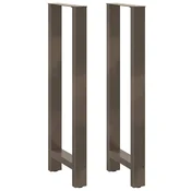 Noge za barski stol Prirodni celik 2 kom 50 x (110-111) cm Celik