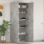 Ormar za cipele Siva 80 x 35.5 x 180 cm Konstruirano drvo
