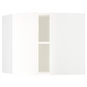 METOD Ugaoni zidni element s policama, bela/Vallstena bela, 68x60 cm