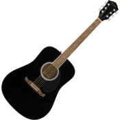 Fender FA-125 WN Black Akustična kitara (Rabljeno)