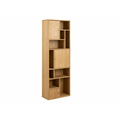 Regal Norsica 809 Z vrati, Zaprte, Naravni furnir, 180x61x30cm, Hrast