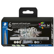 Staedtler STAEDTLER fiber pero, pigmentno mehko pero, sive barve,, (21655204)