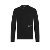 KARL LAGERFELD JEANS Pulover črna/bela