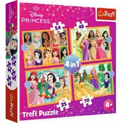 Trefl Set slagalica Disney Princess, 4 komada, 207 delova