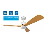 Optonica LED stropni ventilator 18W 3CCT 1440lm IP20 bela+les