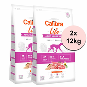 Calibra Dog Life Adult Large Breed Lamb 2x12 kg