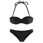 BRUNO BANANI Bikini črna/srebrna