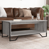 Stolic za kavu siva boja hrasta 100x51x40 cm konstruirano drvo
