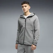 PUMATECH Elevated Slim Full-Zip Hoodie Men, Men, Medium Gray Heather, XL