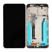 Xiaomi Redmi 4X - LCD zaslon + steklo na dotik + okvir (Black) TFT