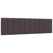 Vidaxl Blazina za vzglavje Hanko temno rjava 180 cm blago