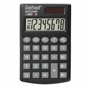 KALKULATOR REBELL SHC200/208 8M,ČRN SOLAR+BAT.