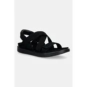 Sandali iz semiša Ecco Soft Sandal W