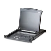 Aten CL1000M-ATA-SG PS/2 VGA 17 LCD Konzola with Spanish keyboard