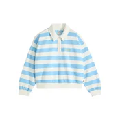 LEVIS ® Majica GR VINTAGE RUGBY FLEECE svetlo modra / bela