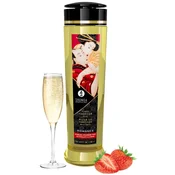 Shunga Masažno olje Shunga - Strawberries & Champagne, 240 ml
