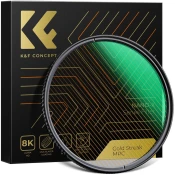 K&F 52MM Gold Streak Effect Lens Filter (2mm) Anamorphic Optical Glass Light Flare Effect