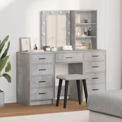 vidaXL vidaXL Visoka enota Set 3 Betonska siva Inženirski les, (22067591)